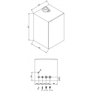 Газовый настенный котел Baxi A7785873 LUNA DUO-TEC MP+ 1.99  конденсационный большой мощности