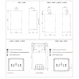 Газовый настенный котел Baxi LUNA 3 comfort 1.240 Fi  одноконтурный турбированный