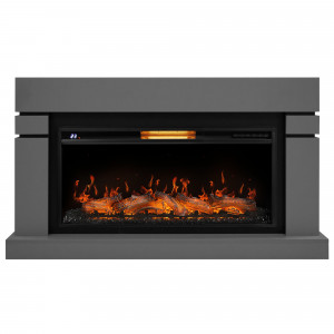 Каминокомплект: Очаг Electrolux EFP/P-3620LS, портал Lindos 42/40/36, светло-серый, р/в