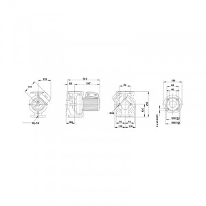Насос циркуляционный Grundfos UPS 40-60/2 F (1х220)