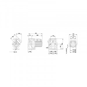 Насос циркуляционный Grundfos UPS 50-180 F (1х220)