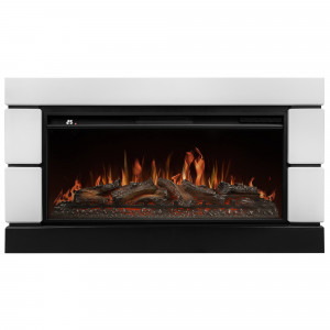 Каминокомплект: Очаг Royal Thermo Aurora RTFP/P-AR40LS, портал Moderno 42/40/36, белый