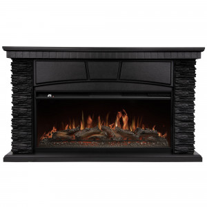 Каминокомплект: Очаг Royal Thermo Aurora RTFP/P-AR40LS, портал Porto 42/40/36 камень чер. шп. венге