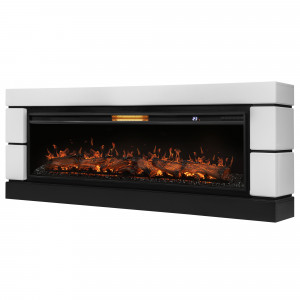 Каминокомплект: Очаг Royal Thermo Aurora RTFP/P-AR60LS, портал Moderno 60, белый