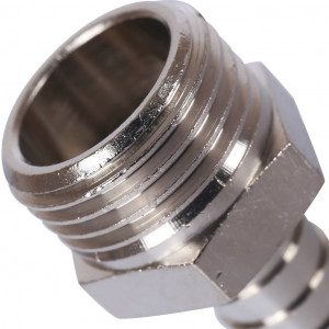 Штуцер STOUT НР никелированный 1/2 x12