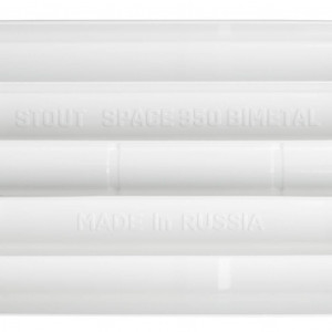 STOUT Space 350 10 секций радиатор биметаллический боковое подключение RAL9016