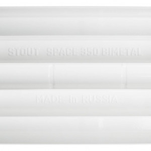 STOUT Space 350 12 секций радиатор биметаллический боковое подключение RAL9016