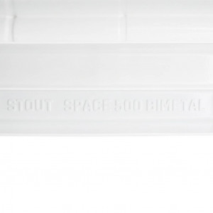 STOUT Space 500 14 секций радиатор биметаллический боковое подключение RAL9016