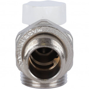STOUT Клапан запорно-балансировочный угловой, 1/2" х 3/4"ЕК