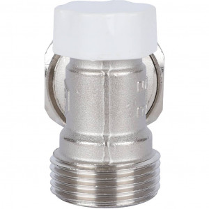 STOUT Клапан запорно-балансировочный угловой, 1/2" х 3/4"ЕК