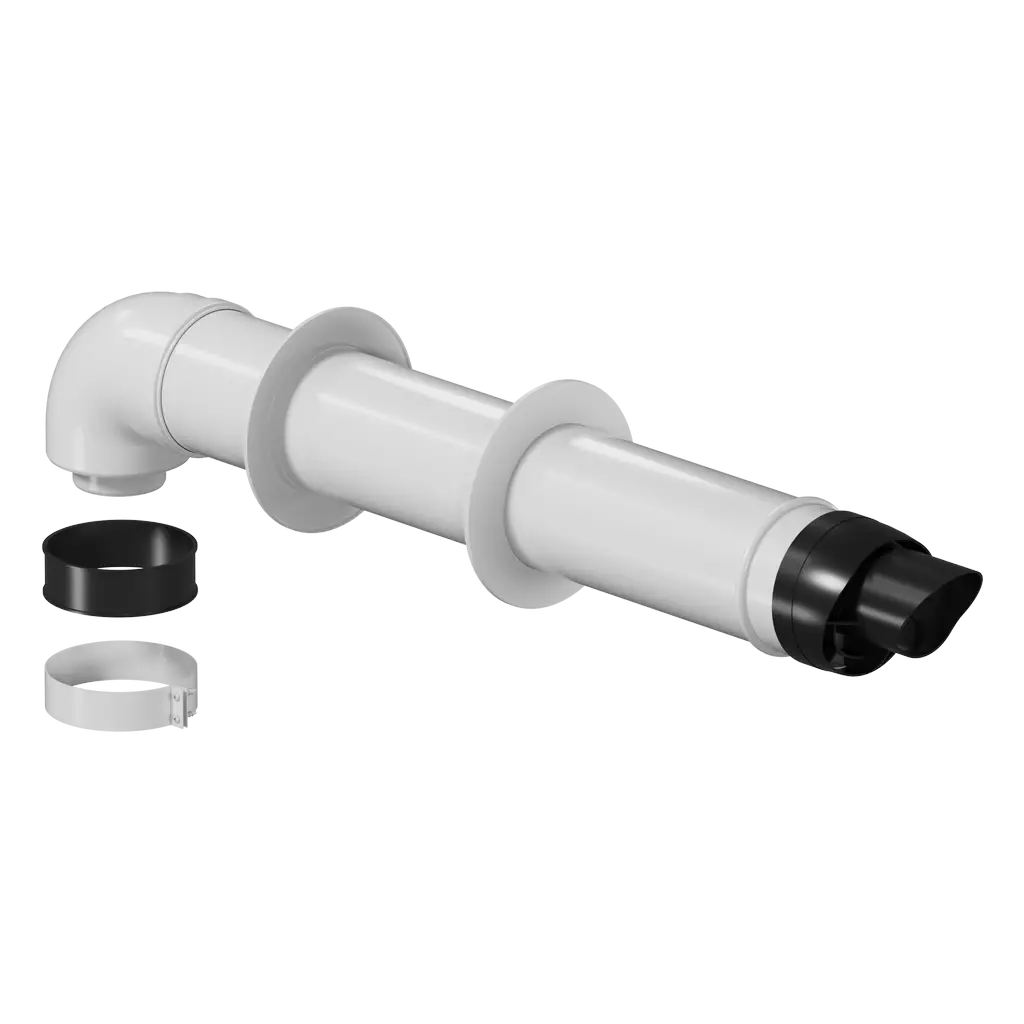 Комплект дымохода конденсационный ROMMER 80/125 - 800 мм