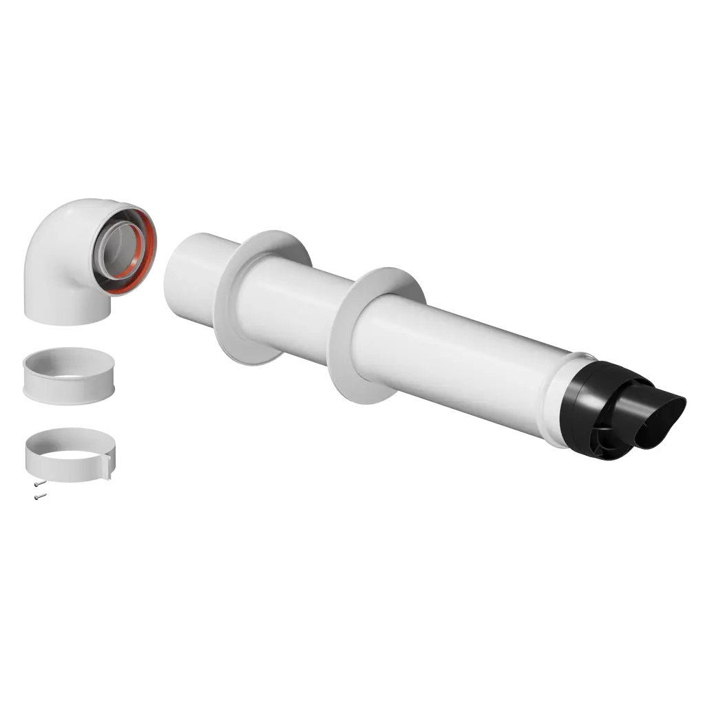 Комплект дымохода традиционный ROMMER 80/125 - 800 мм